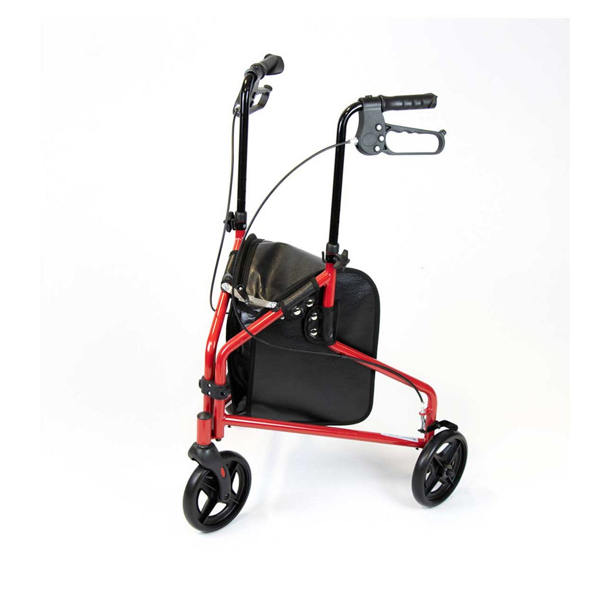 NRS Healthcare 3 Wheel Steel Rollator Red GOODS Boots   