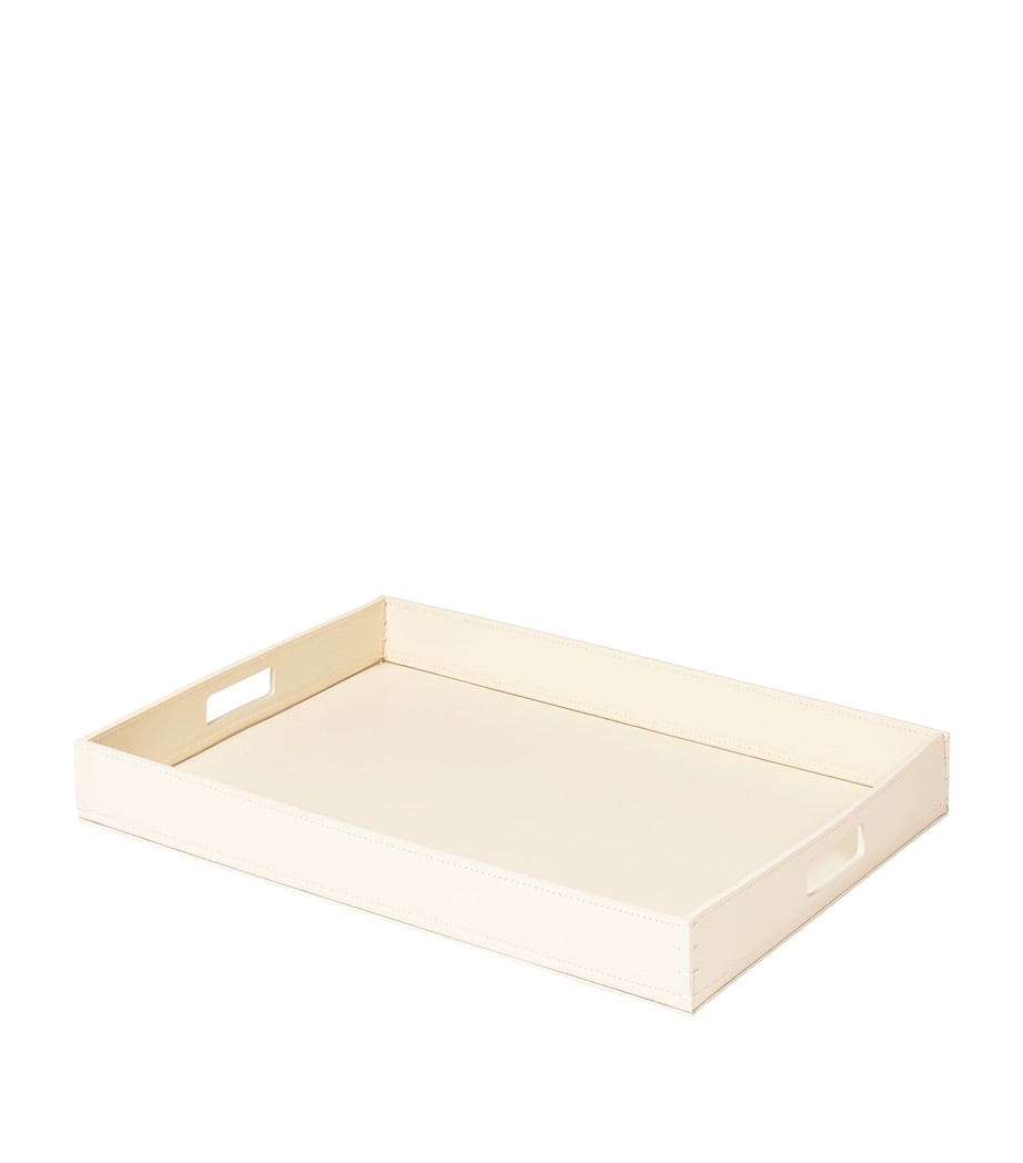 Plateau Barcelona en cuir Riviere 63,5 cm x 46,5 cm, importé du Royaume-Uni