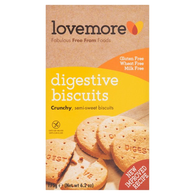 Lovemore Free From Digestive Biscuits   175g