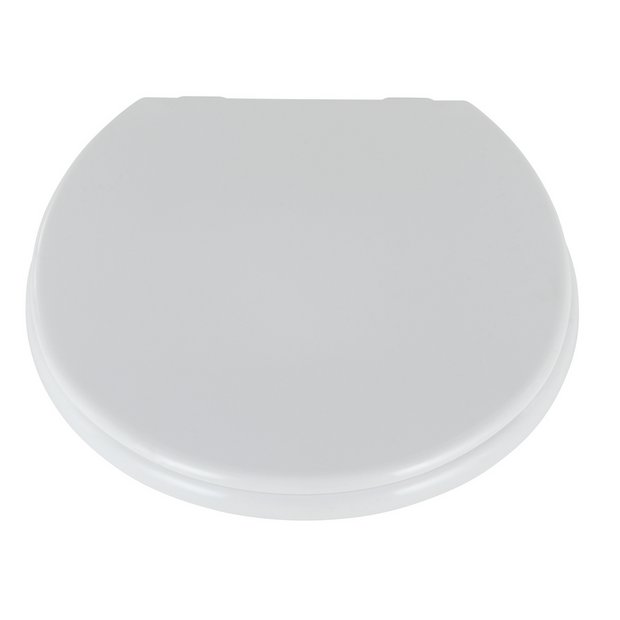 Home Essentials plastic toilet seat white (British brand)