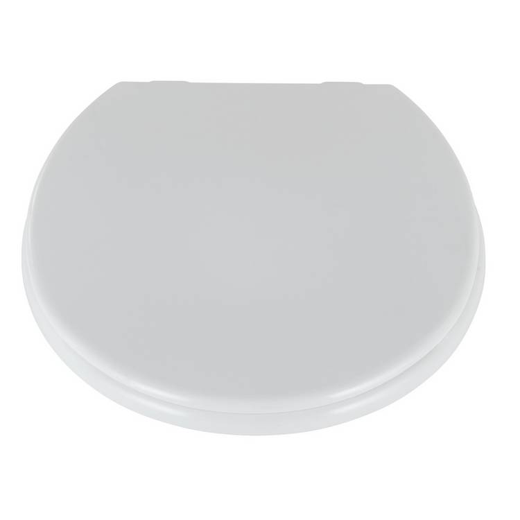 Home Essentials plastic toilet seat white (British brand)