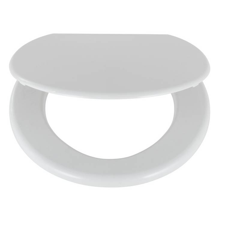 Home Essentials plastic toilet seat white (British brand)