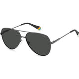 Polaroid sunglasses PLD 6187 grey metal frame - British product