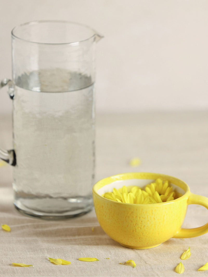 Widdop Yellow Lemon Slice Mug ceramic kitchenware (British brand)