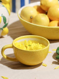 Widdop Yellow Lemon Slice Mug ceramic kitchenware (British brand)