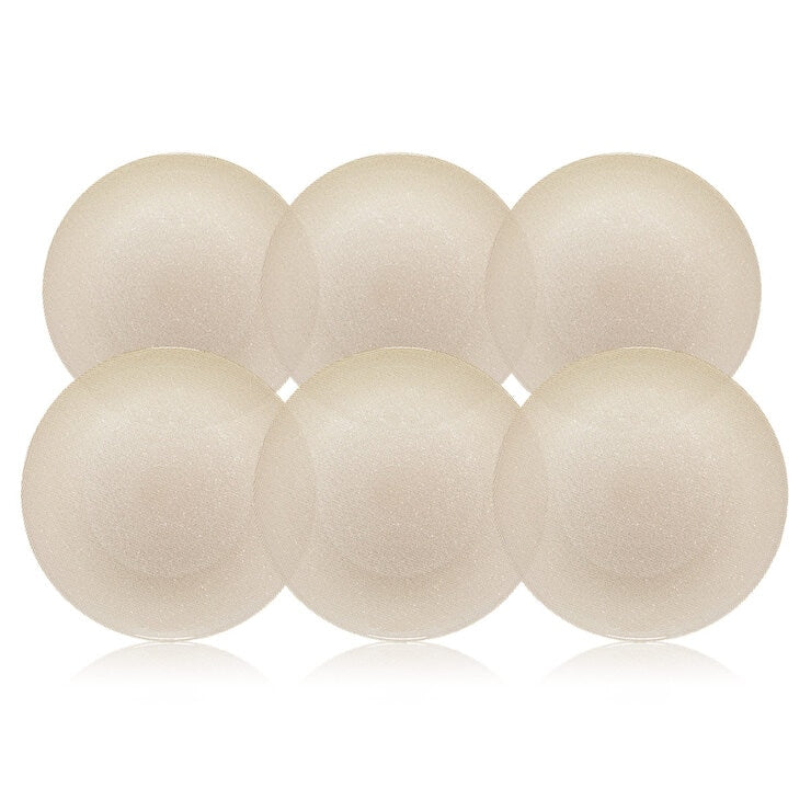 Luigi Bormioli glass glitter charger plate 6 pack assortment (British brand)
