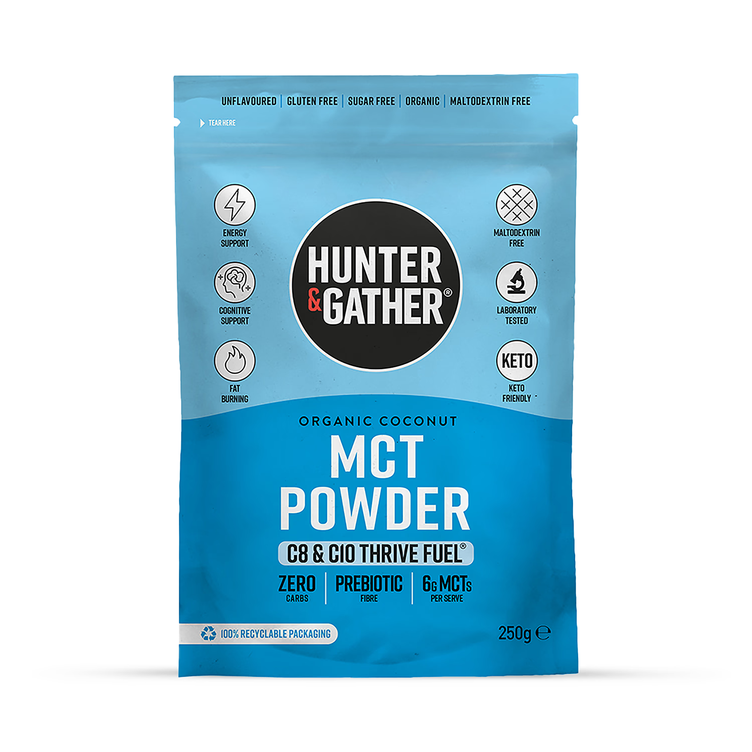 Hunter & Gather C8 C10 MCT powder 250g, UK version