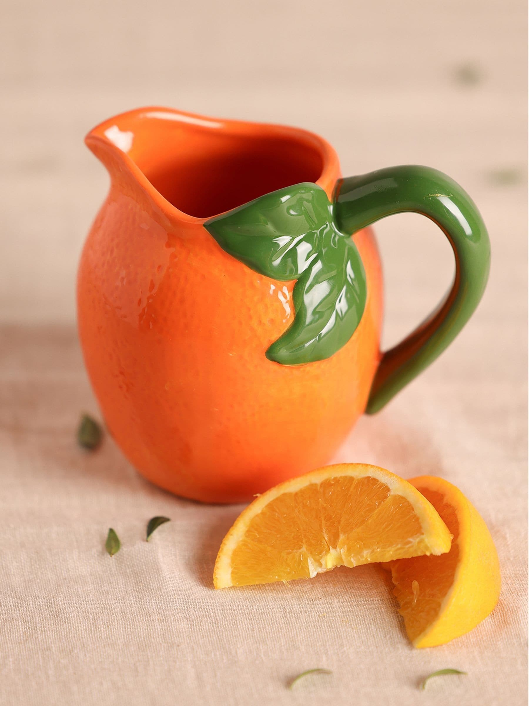 Widdop orange jug height 13cm - British product