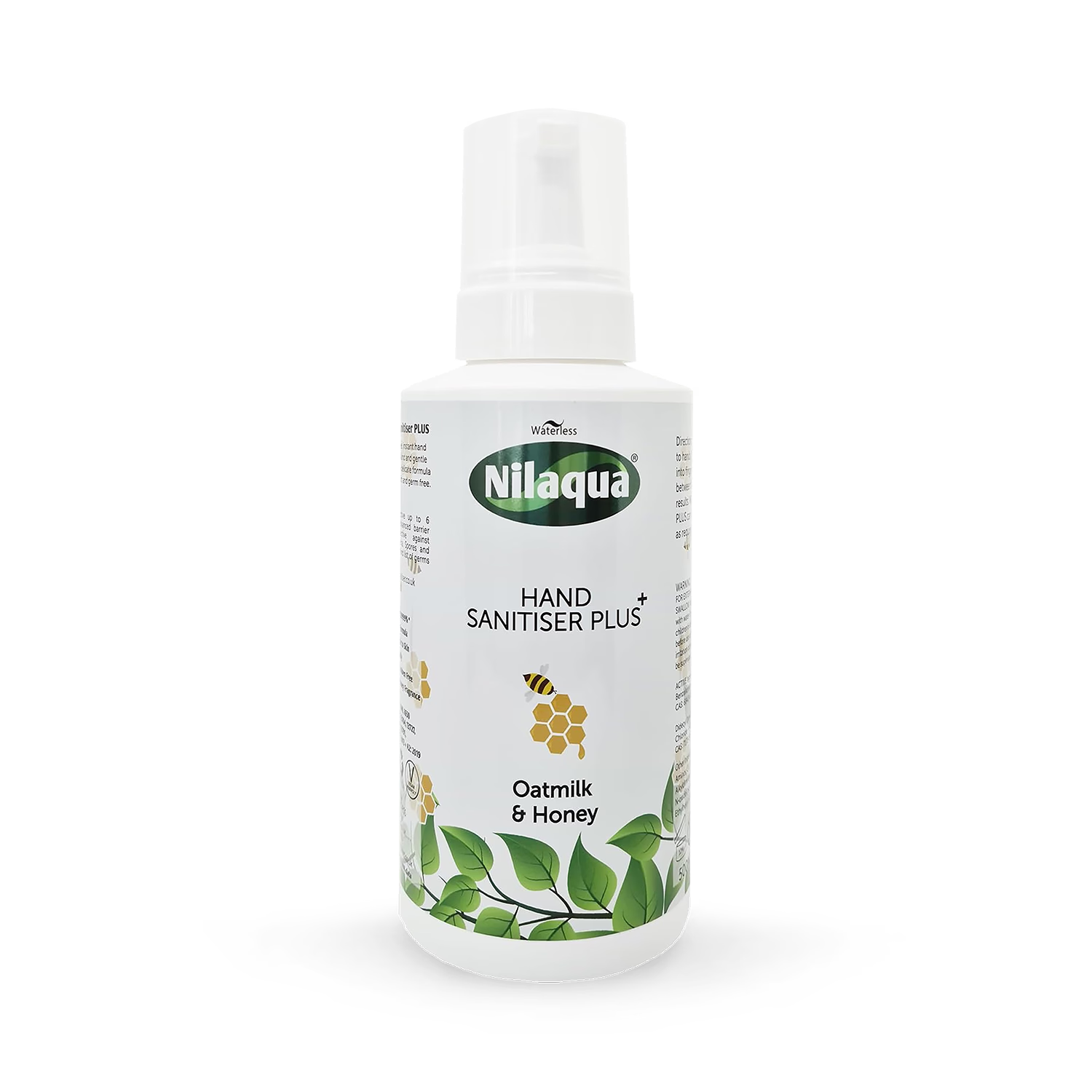 Nilaqua Oatmilk Honey Hand Sanitiser 500ml, UK version
