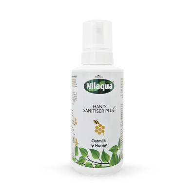 Holland & Barrett Nilaqua Oatmilk & Honey Alcohol Free Hand Sanitiser 500ml- Buy online at McGrocer