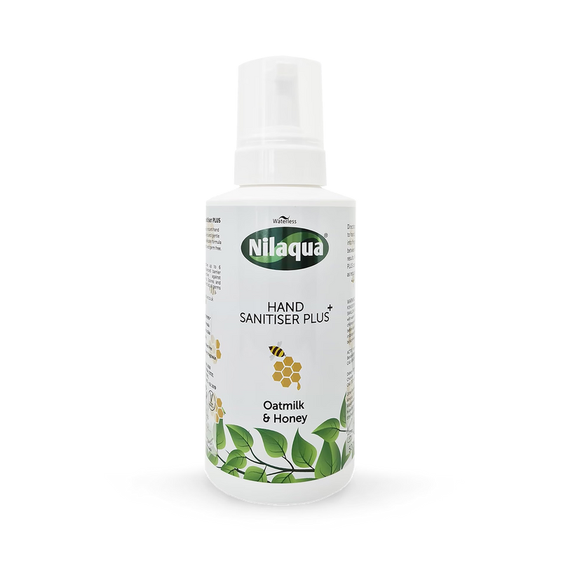 Nilaqua Oatmilk Honey Hand Sanitiser 500ml, UK version