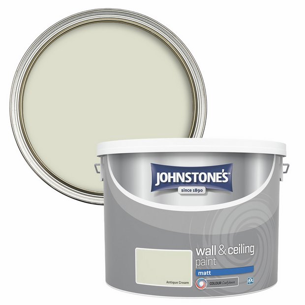 Johnstone's Antique Cream matt paint 10L - British product