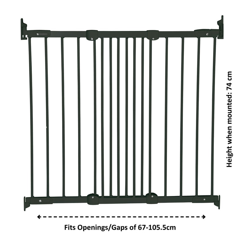 Scandinavian Pet Design angle mount pet gate adjustable width steel (British brand)