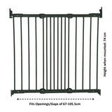 Scandinavian Pet Design angle mount pet gate adjustable width steel (British brand)