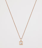 Chopard rose gold diamond pendant necklace (British brand)