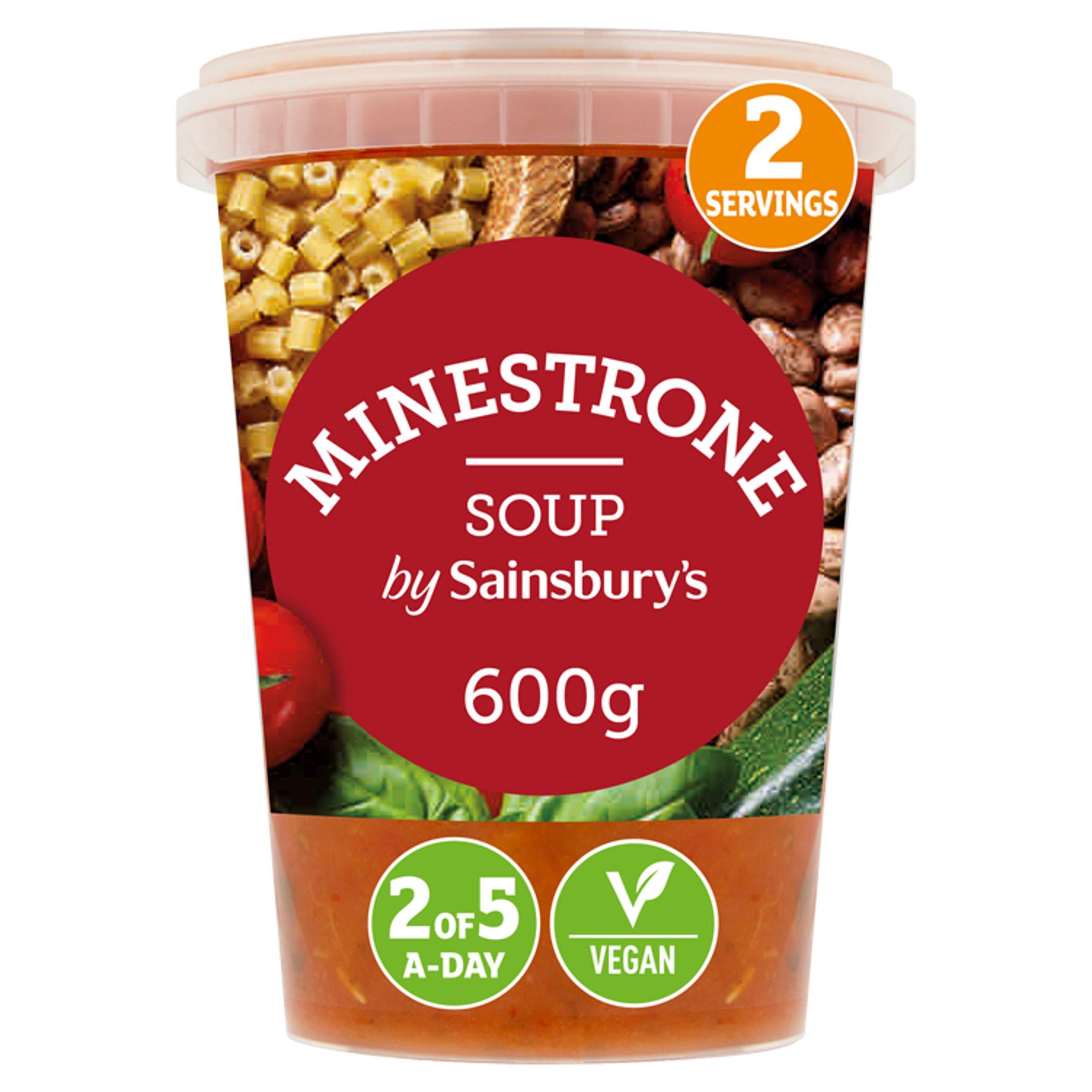 Sainsbury's Minestrone Soup 600g (Serves 2) GOODS Sainsburys   