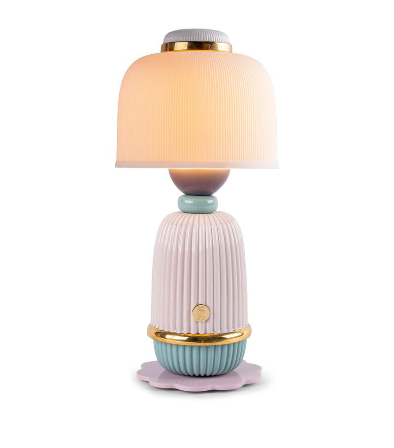 Lladró porcelain Kokeshi lamp, UK version