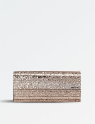 Jimmy Choo Sweetie glitter acrylic clutch bag, imported from the UK