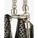 Jimmy Choo Callie crystal-embellished leather clutch bag, UK version