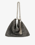 Jimmy Choo Callie crystal-embellished leather clutch bag, UK version