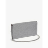 Jimmy Choo Emmie glittered leather mini clutch, UK version