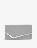 Jimmy Choo Emmie glittered leather mini clutch, UK version