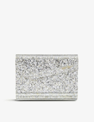 Jimmy Choo glittered clutch 17cm - British product