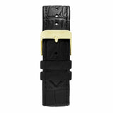 Sekonda Clement watch white dial black leather strap (British brand)