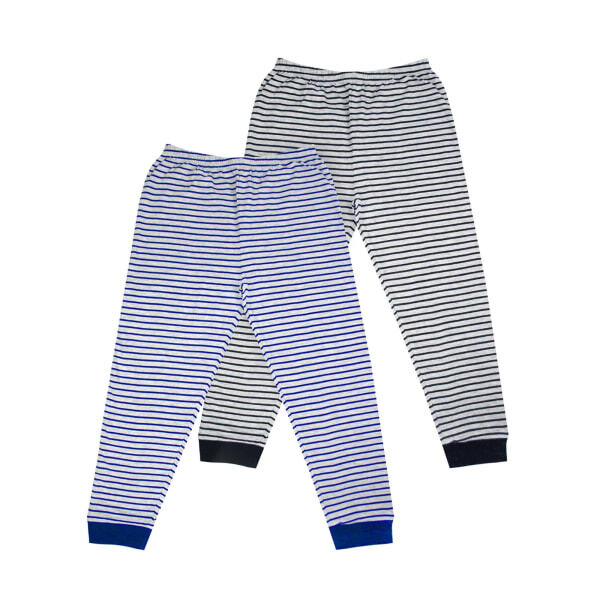 Boys Cotton Striped Pyjama Bottoms (Pack of 2) (11-12 Years) GOODS Superdrug   