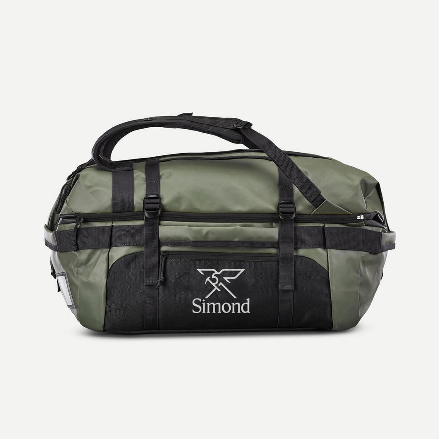 Decathlon duffel bag green 40-60L, imported from the UK