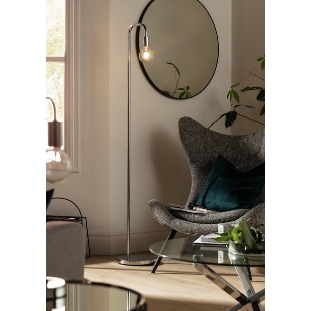 Argos Home Rayner chrome floor lamp - British product