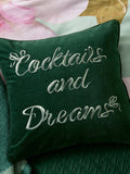 Ted Baker green cocktails and dreams cushion 30x50cm, UK version