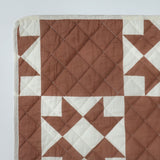 Habitat Quilted Motif Terracotta Bedspread - 220x200cm