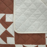 Habitat Quilted Motif Terracotta Bedspread - 220x200cm