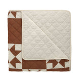 Habitat Quilted Motif Terracotta Bedspread - 220x200cm