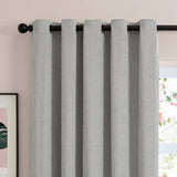 Furn soft chenille blackout eyelet curtains 117x137cm, UK version