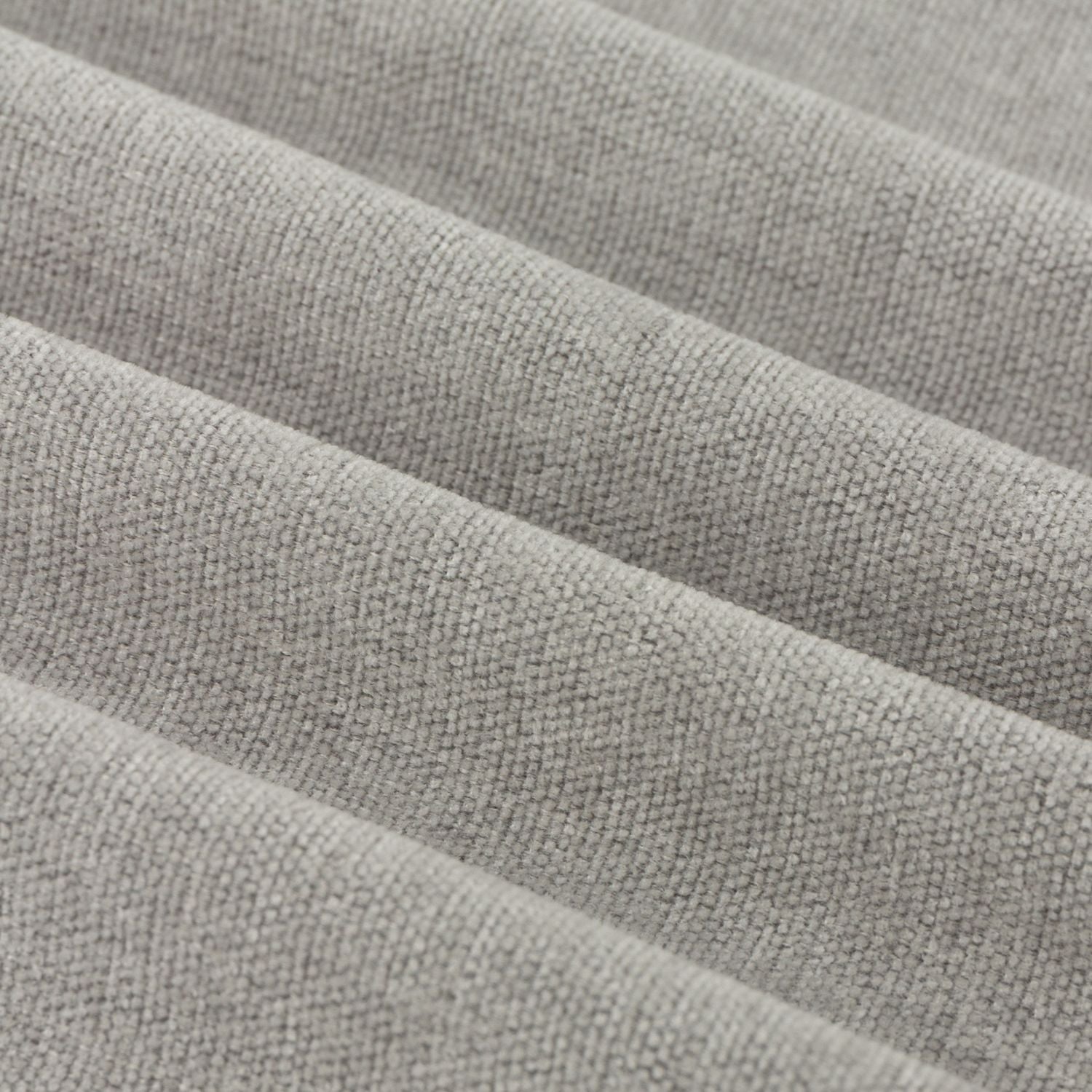 Furn Soft Chenille Blackout Eyelet Curtains - Silver - 168x183cm