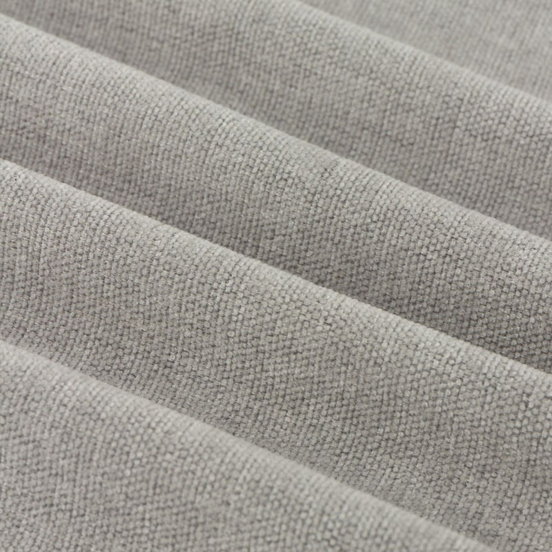 Furn Soft Chenille Blackout Eyelet Curtains - Silver - 168x183cm