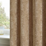 Paoletti velvet curtain Champagne 117x137cm - British product