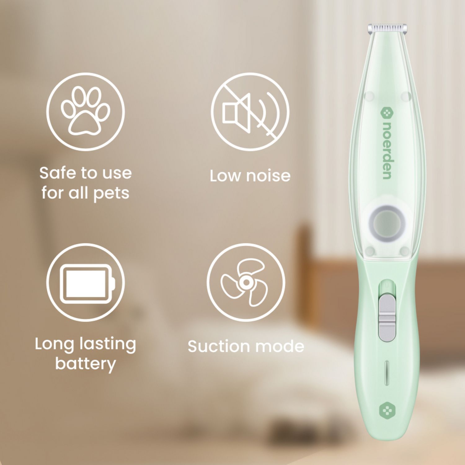 Noerden Trimmy portable pet groomer, imported from the UK