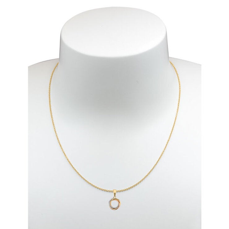 Costco 14ct tri colour gold knot pendant 18 inch (British brand)
