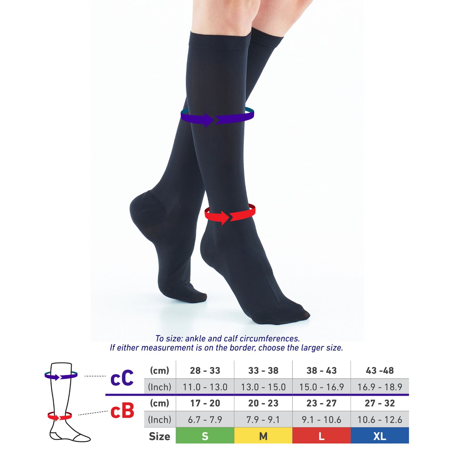Neo G travel compression socks small black - British product