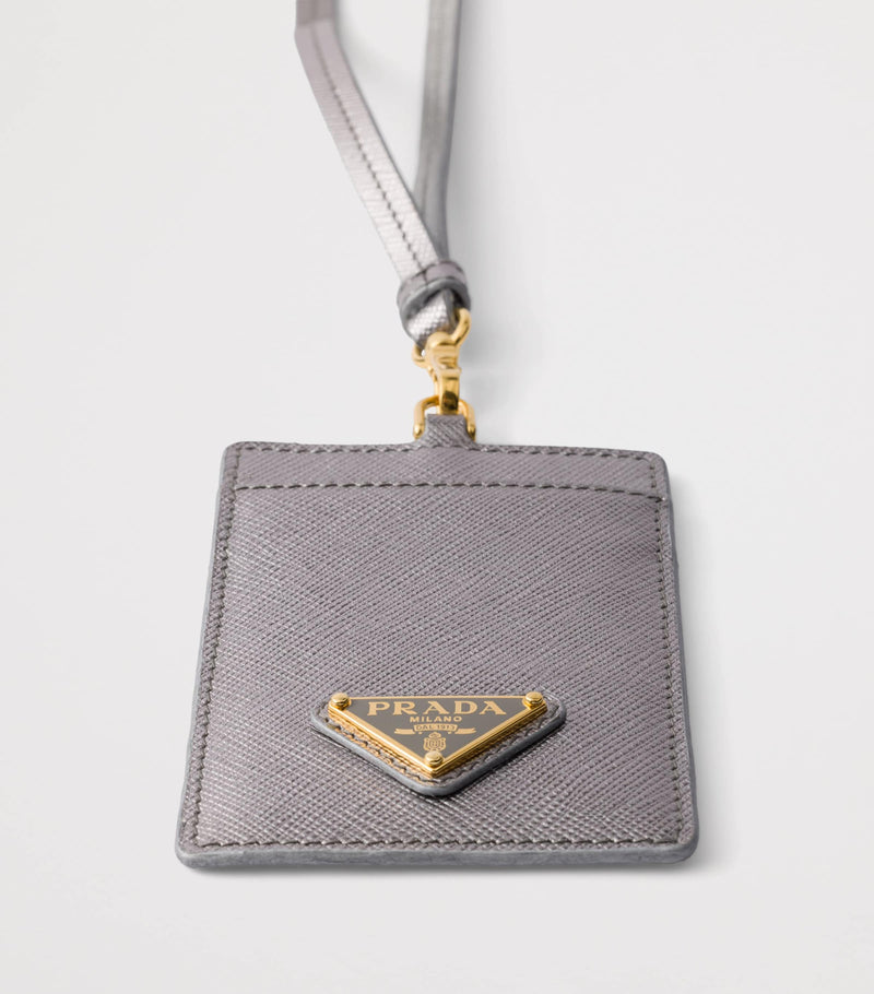 Prada Saffiano leather badge holder, imported from the UK