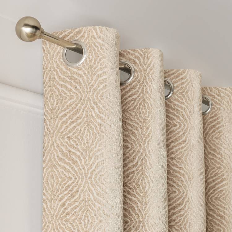 Argos Home blackout eyelet curtains champagne 117x137cm (British brand)