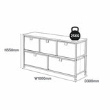 Liberty House Toys 5 drawer storage unit grey, imported from the UK