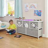 Liberty House Toys 5 drawer storage unit grey, imported from the UK