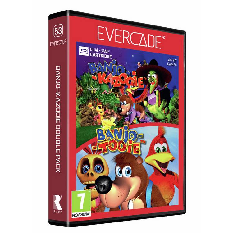 Evercade retro gaming console Banjo-Kazooie double pack handheld, imported from the UK