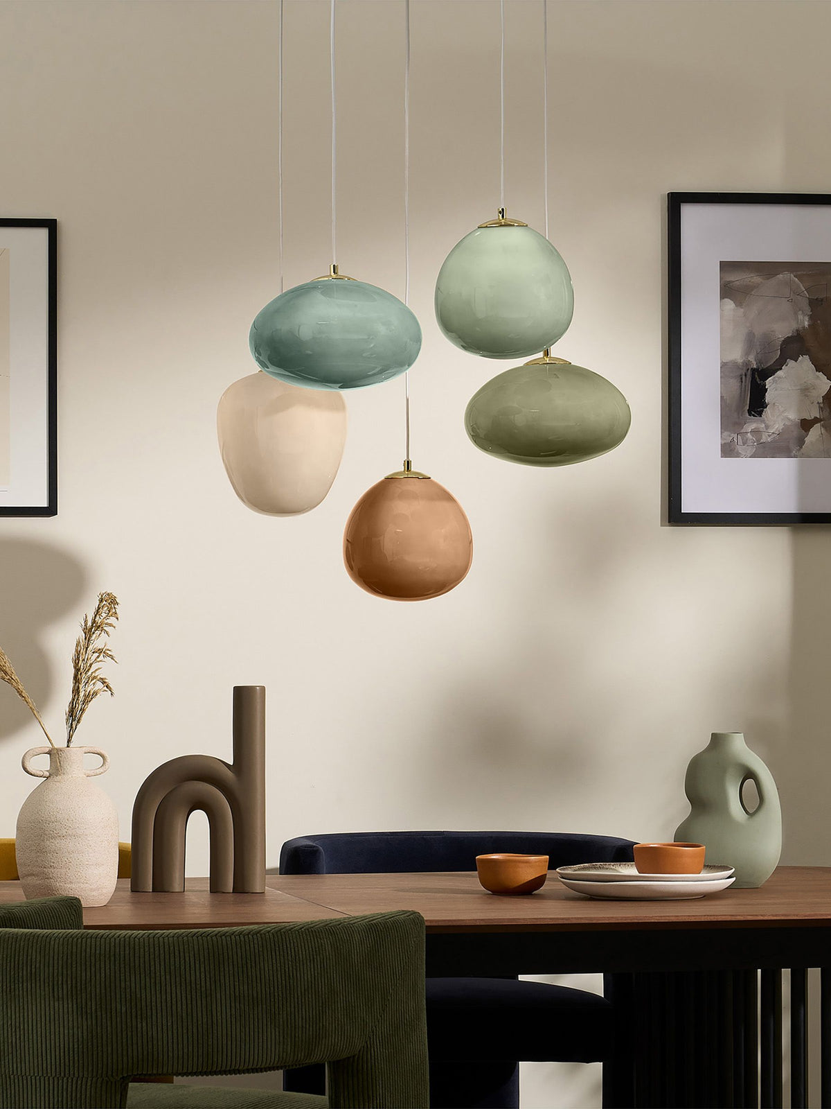 MADE.COM Adrianne 5-light cluster pendant ceiling light - British product