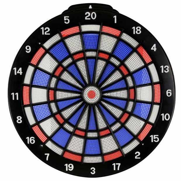 Hedstrom safety dart board with plastic darts, UK version