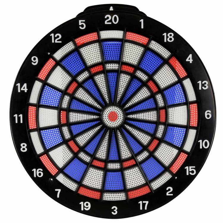 Hedstrom safety dart board with plastic darts, UK version
